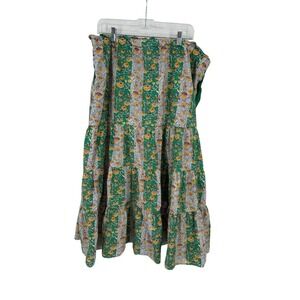 Rhode for Target Maxi Skirt Womens 1X Floral Boho Peasant Cottagecore Romantic